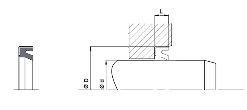 Disegno tecnico FRW Raschiatore semplice effetto con gabbia metallica esterna